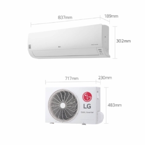 Mini Split LG DUAL COOL 9.000 btu Inverter 220v con kit WIFI