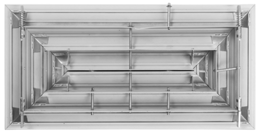 Difusor de suministro con panel central removible